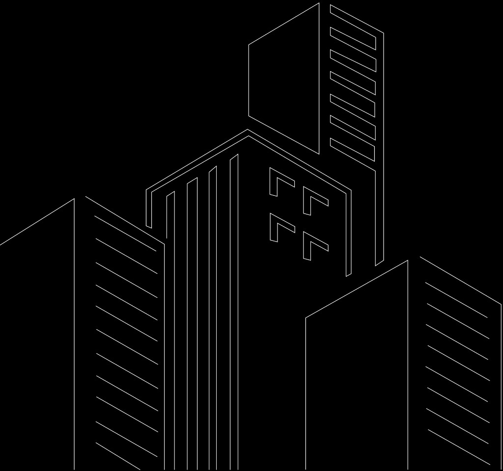 Commercial estimating skyline illustration